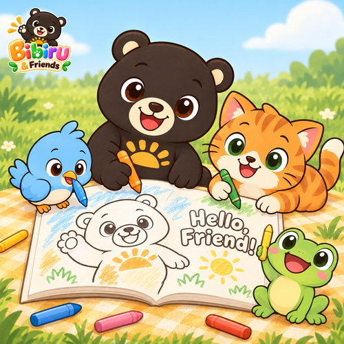 AI option: Friends Colouring Together 2